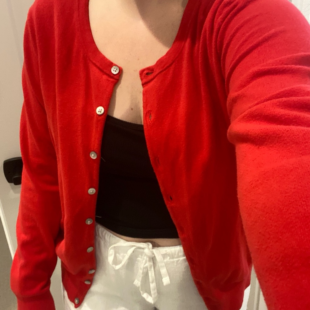 Old Navy Vibrant Red Women's Cardigan
